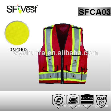 high visibility reflective vests with ralated certifications CSA Z-96